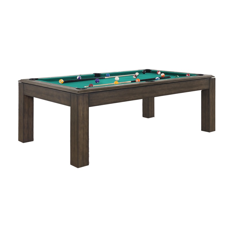 Albany 7 Foot Pool Table with Dining Top Grey Walnut