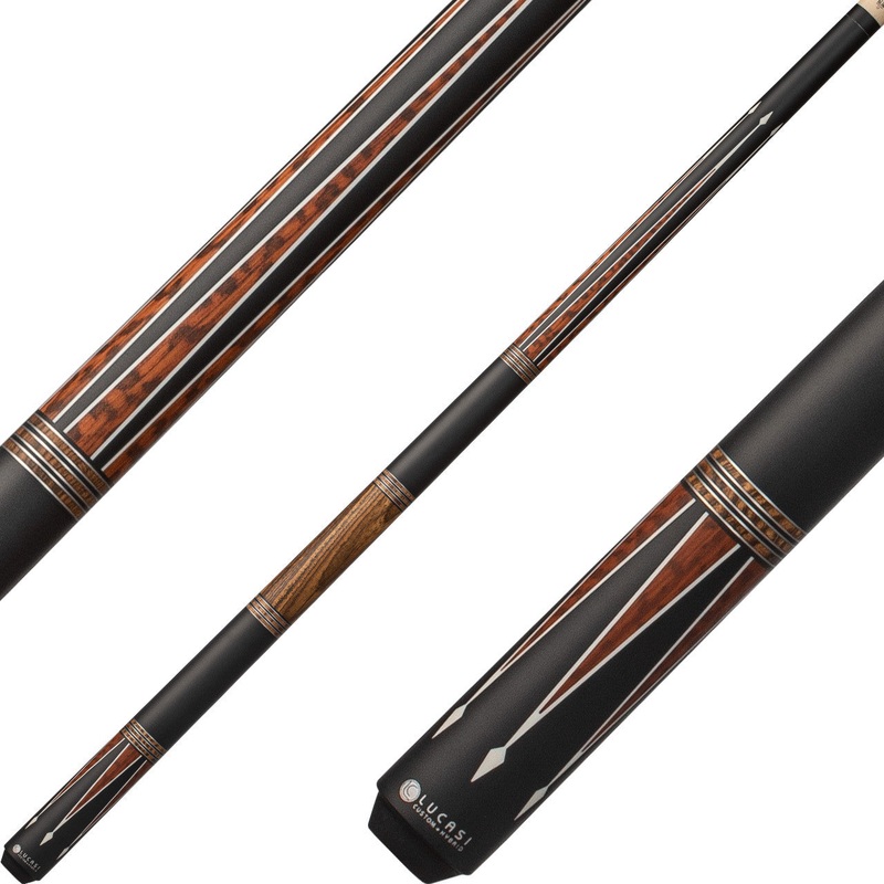Lucasi LZC55 Custom Hybrid 6 Point Snakewood Cue