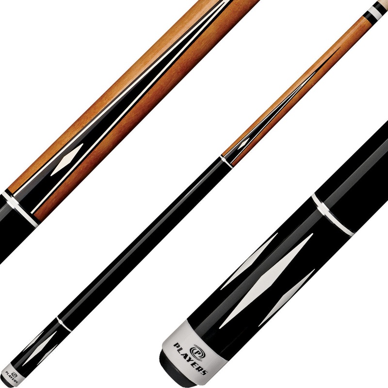Players C-804 Classic Series Pool Cue – White Diamond Points
