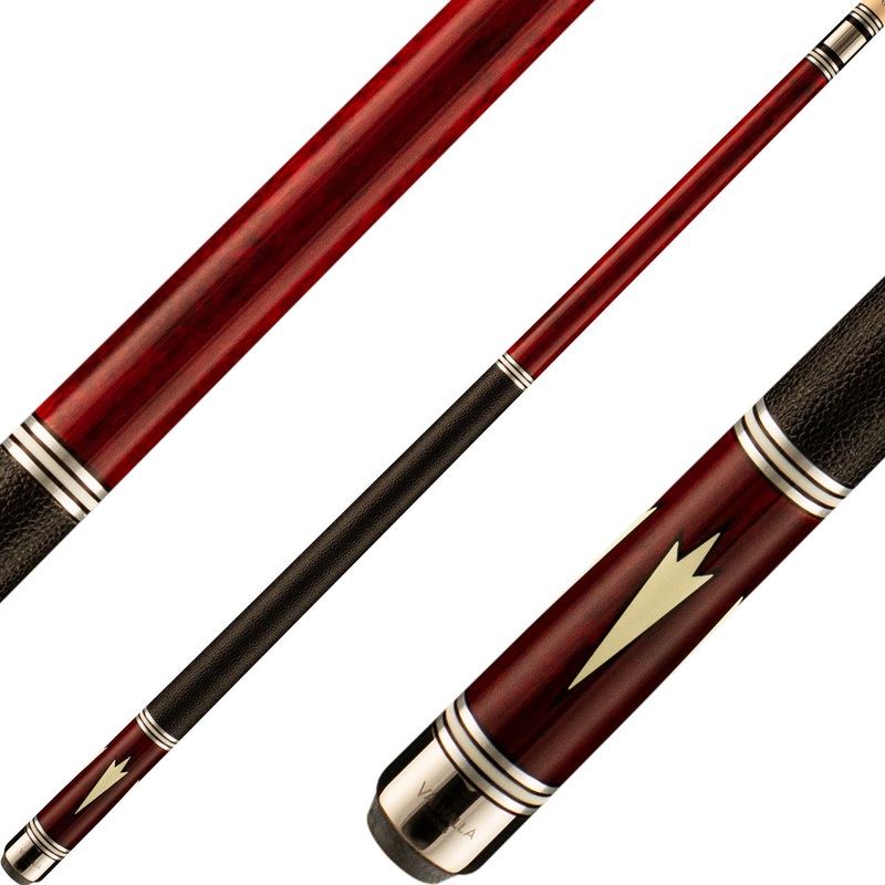 Valhalla VA902 Cue – Red with Floating Spear Point