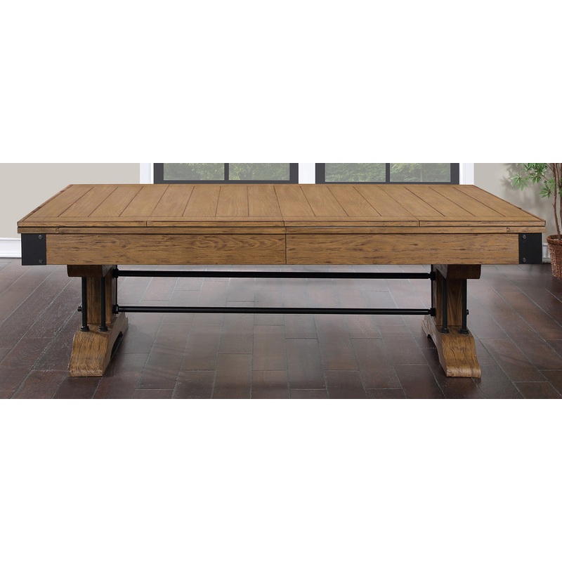 Atlanta 8 Foot Pool Table Pine Weathered Brown – Dining Top Only