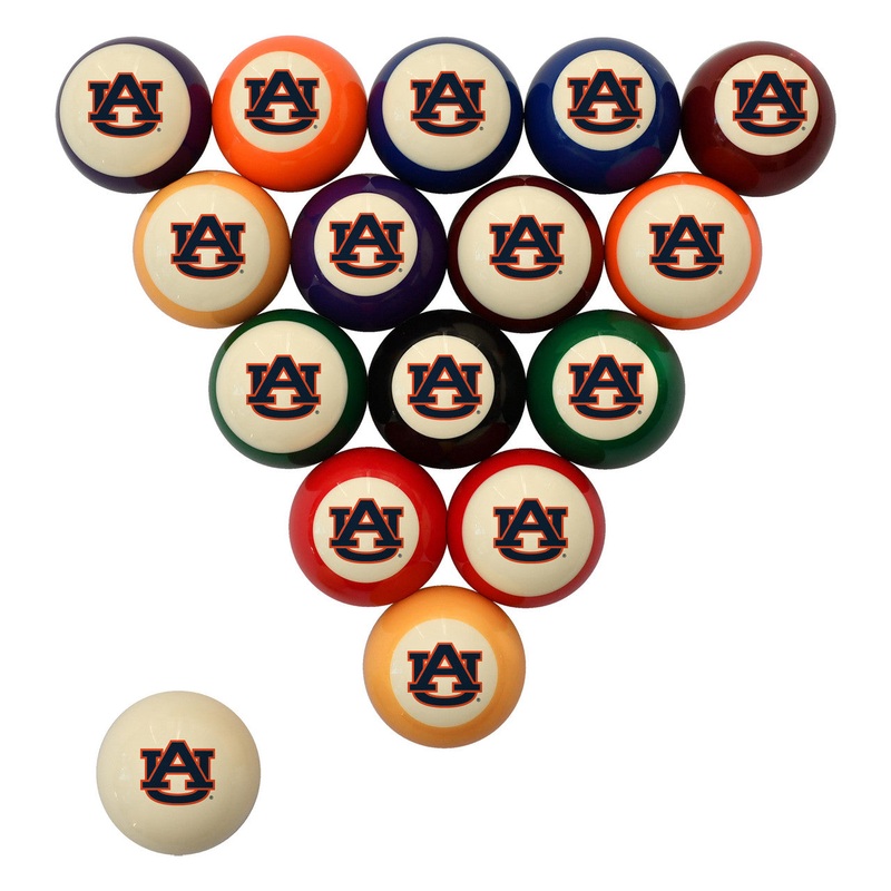 Auburn University Pool Balls – Retro Balls Set