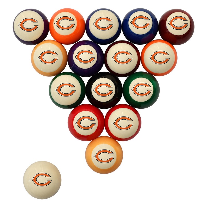 Chicago Bears Pool Balls – Retro Balls Set