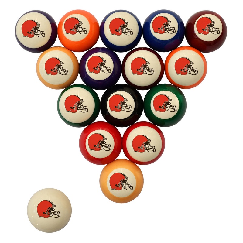 Cleveland Browns Pool Balls – Retro Balls Set