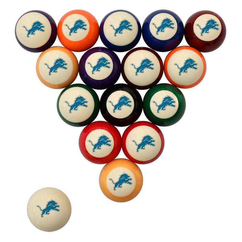 Detroit Lions Pool Balls – Retro Balls Set