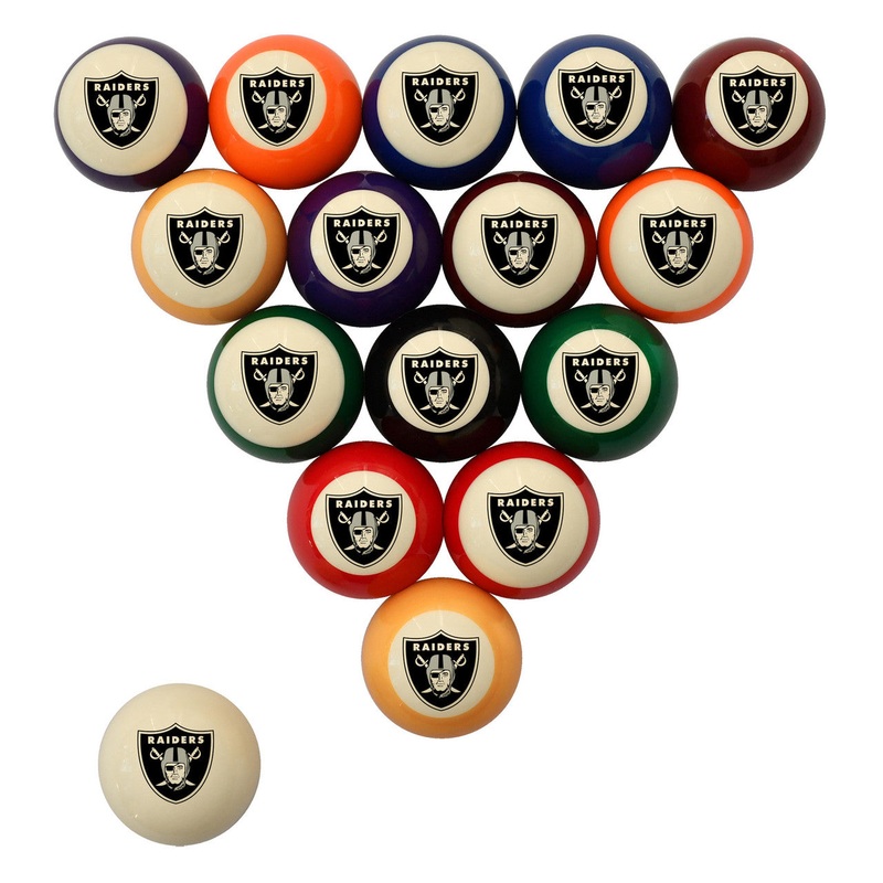 Las Vegas Raiders Pool Balls – Retro Balls Set