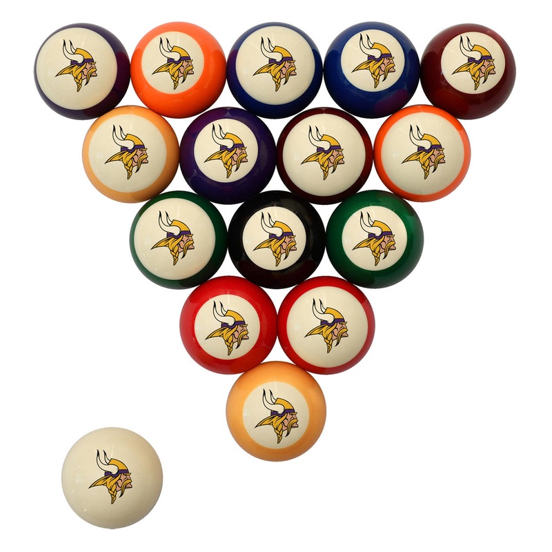 Minnesota Vikings Pool Balls – Retro Balls Set