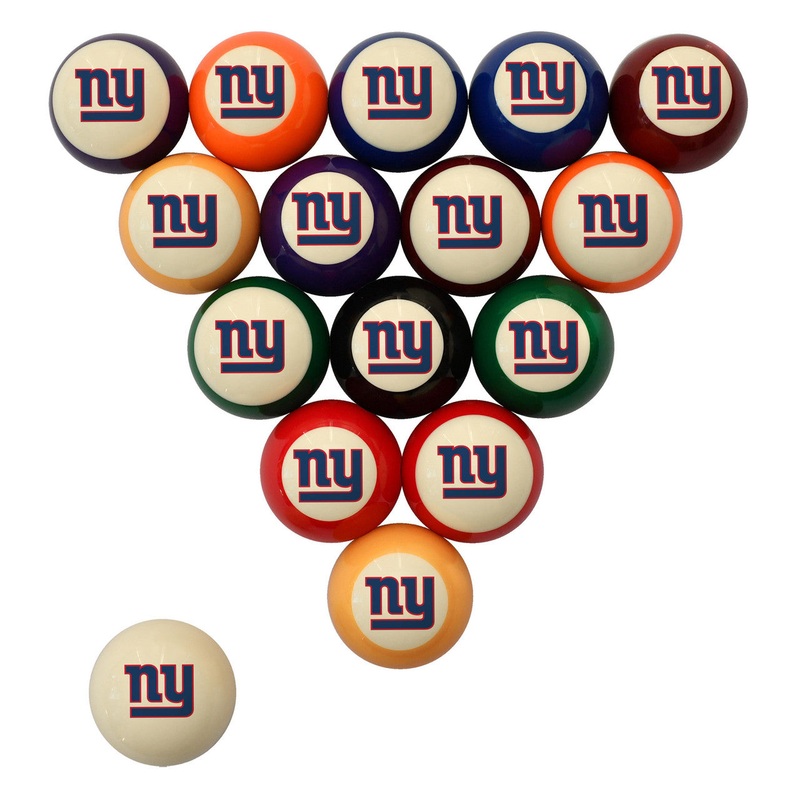 New York Giants Pool Balls – Retro Balls Set
