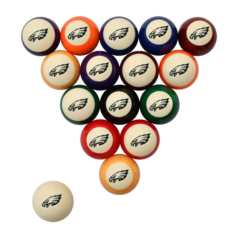 Philadelphia Eagles Pool Balls – Retro Balls Set