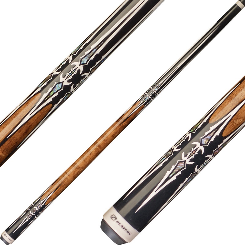 Players G-4114 Graphic Series Pool Cue – Double Dagger Sleek Antique