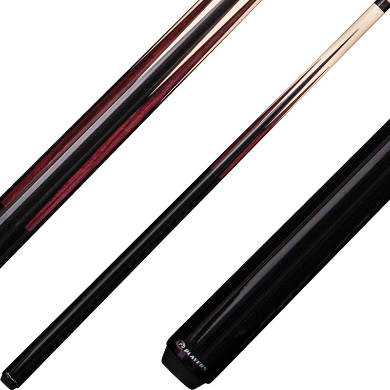 Players S-PSP15 Sneaky Pete Cue – Birdseye 8 Point Black and Cocobolo