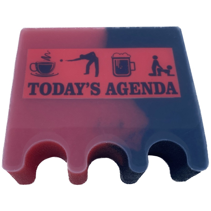 Today’s Agenda 3 Cue Holder Black and Red