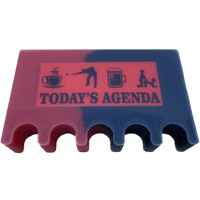 Today’s Agenda 5 Cue Holder Black and Red