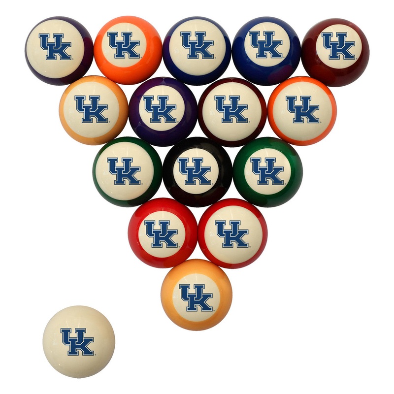University of Kentucky Pool Balls – Retro Balls Set
