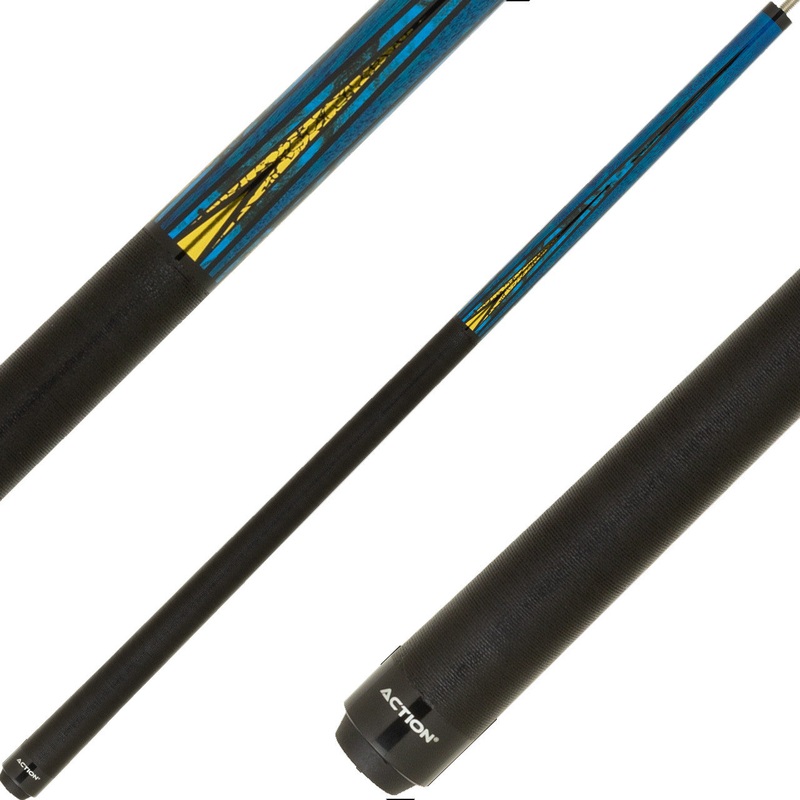 Action ACT173 Fractal Cue – Blue and Yellow Crackle Points