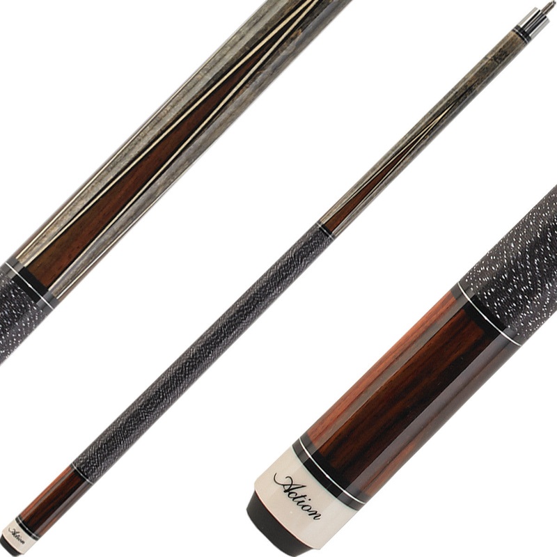 Action INL09 Inlay Cue – Grey with Brown Points
