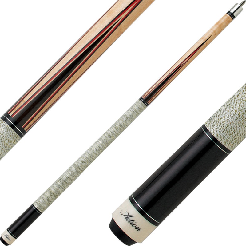 Action INL12 Inlay Cue – Natural with Black Points