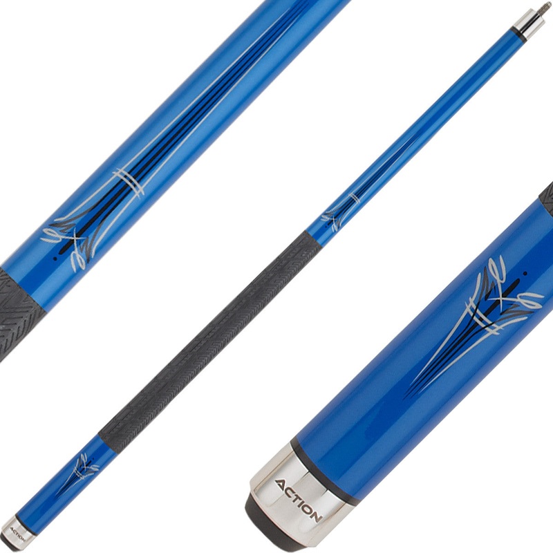 Action KRM09 Khrome Cue – Blue with Grey Pinstripe