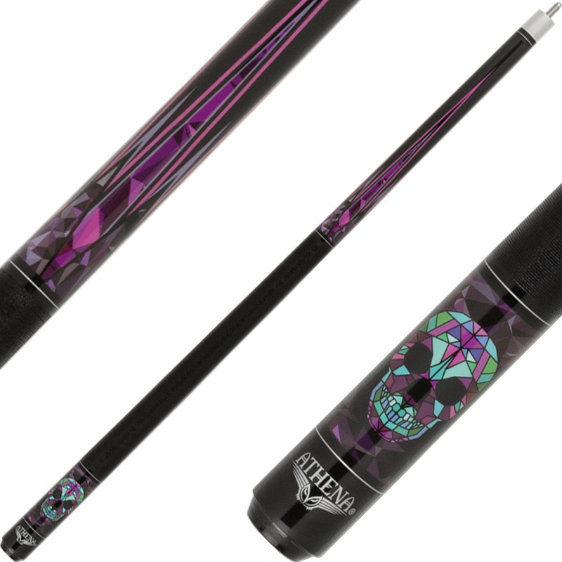Athena ATH56 Cue – Purple Kaleidoscope Skull