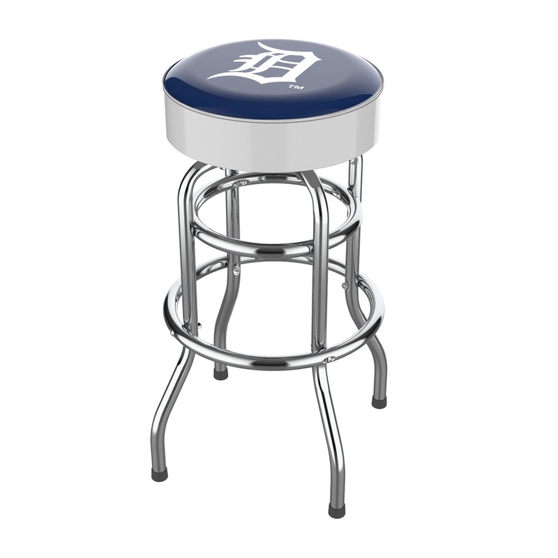Detroit Tigers Bar Stool Chrome