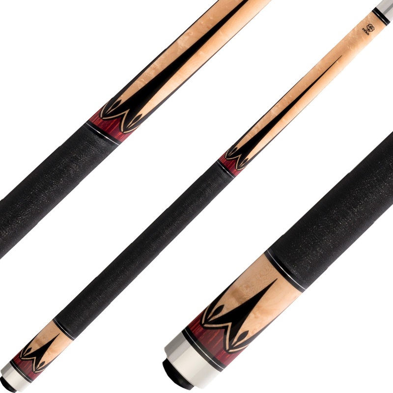 Star S09 Cue – Birdseye Maple with Cocobolo and Black Points