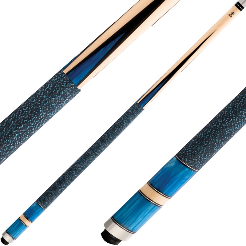 Star S22 Cue – Hardrock Maple with Black and Blue points -DIS