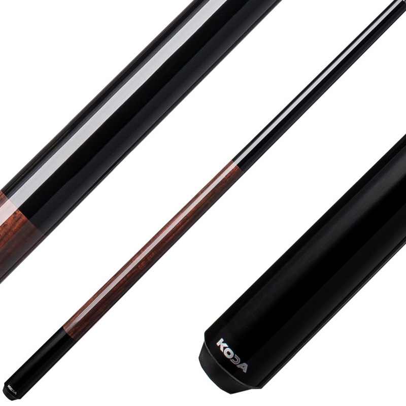 Koda KD22 Pool Cue – Black with Cocobolo Graphic