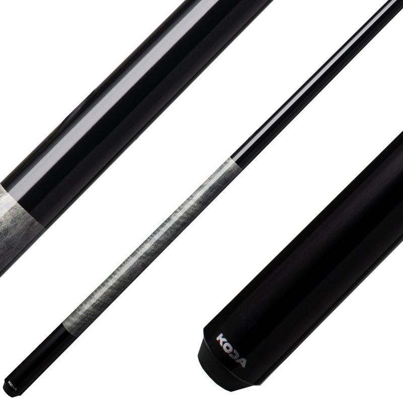 Koda KD23 Pool Cue – Black with Grey Stained Maple