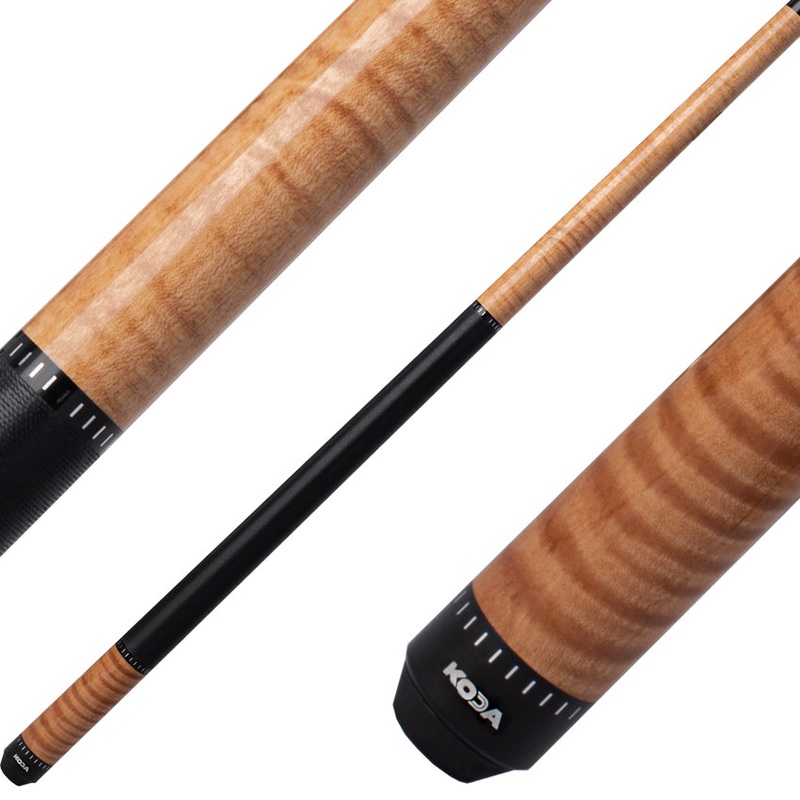 Koda KD30 Pool Cue – Natural Curly Maple with Wrap