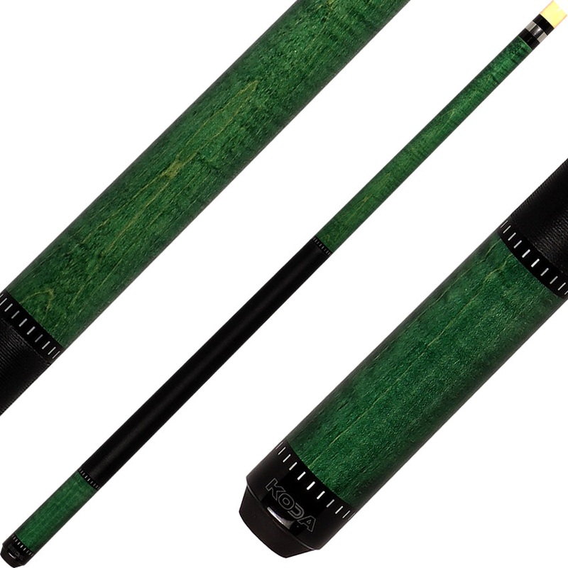 Koda KD34 Pool Cue – Green Stain with Wrap