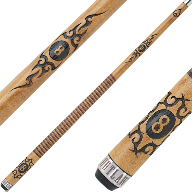 Outlaw OL29 Cue – 8-Ball Tribal
