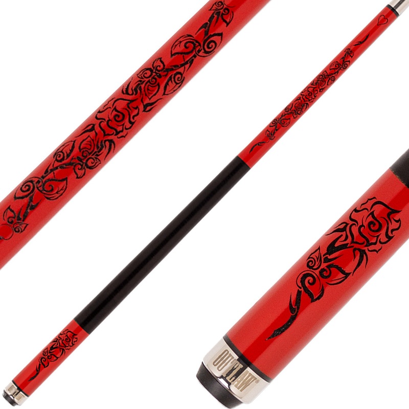 Outlaw OL30 Cue – Red Tribal Rose