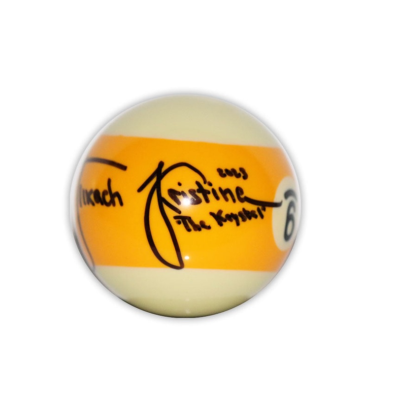 Kristina “The Krystal” TKach Signed Standard 9 Ball