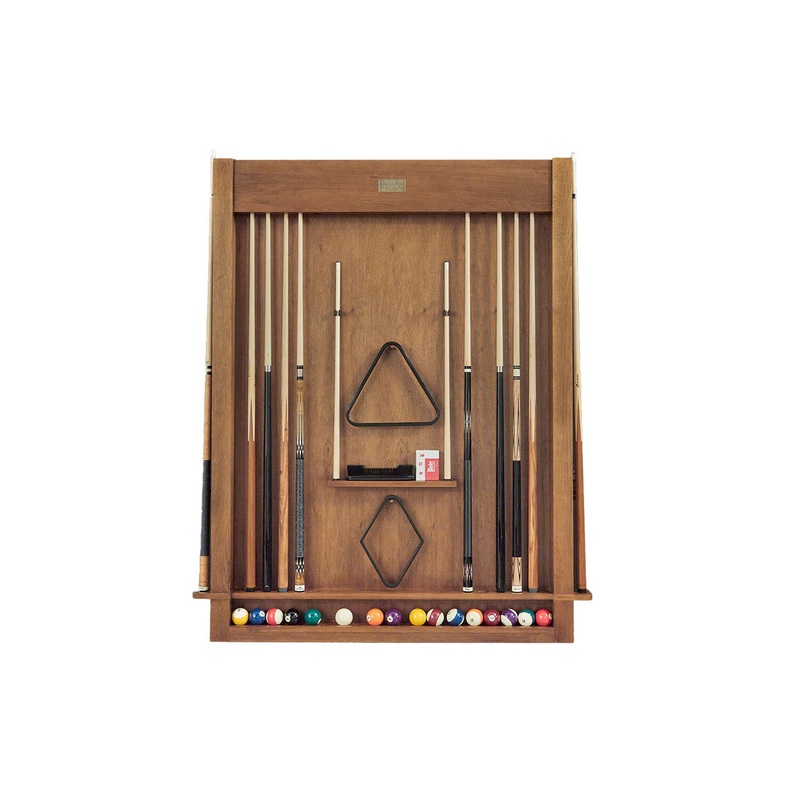 Alta Cue Rack Wall Mount 12 Cues – Brushed Walnut