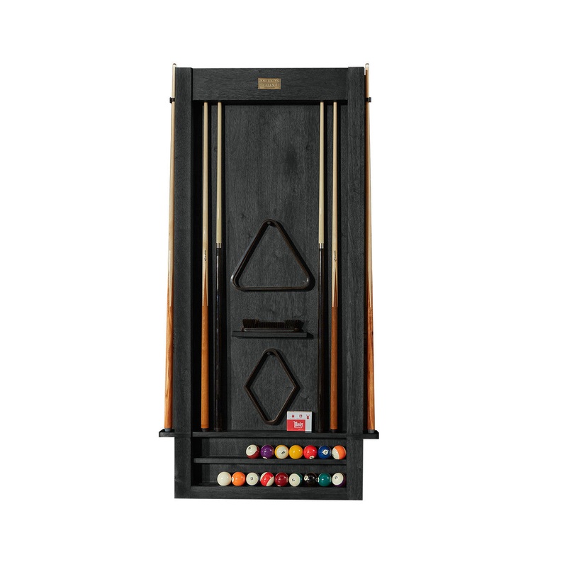Alta Cue Rack Wall Mount 6 Cues – Black Ash