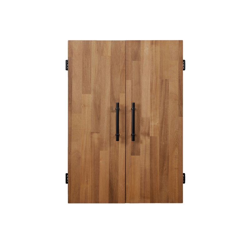 American Heritage Knoxville Wall Mount Dartboard Cabinet – Acacia Finish