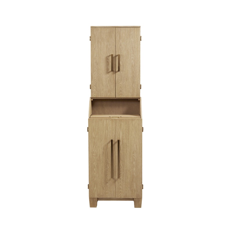 American Heritage Port Royal Standup Dartboard Cabinet – White Oak