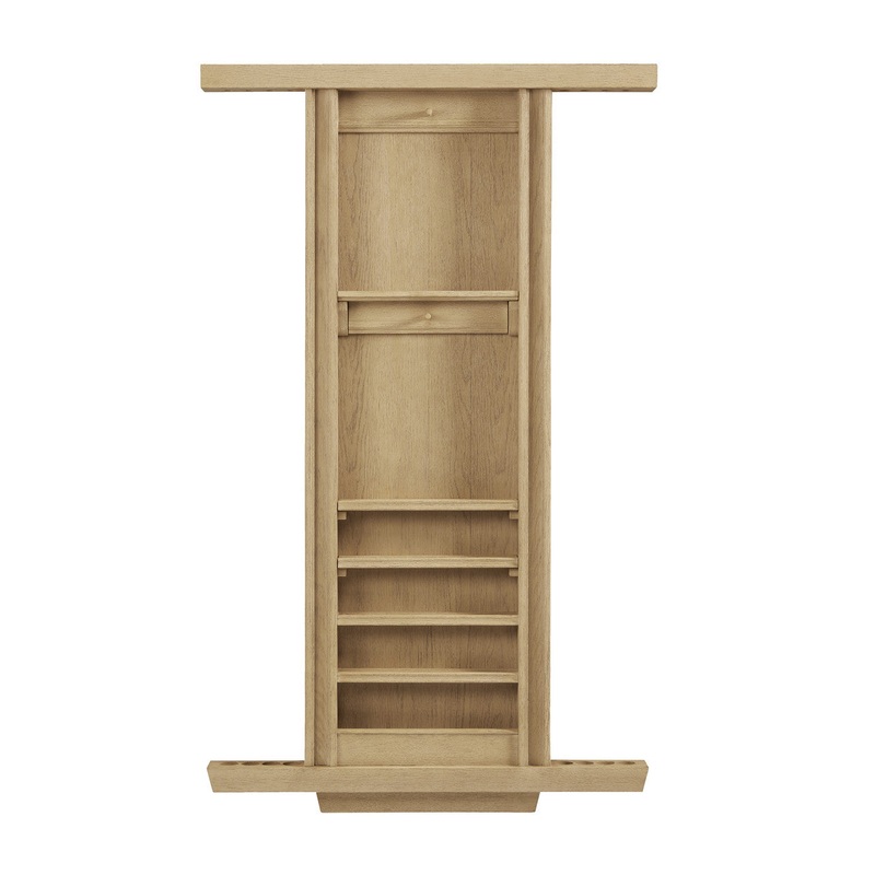 American Heritage Port Royal Wall Mount 8 Cue Rack – White Oak