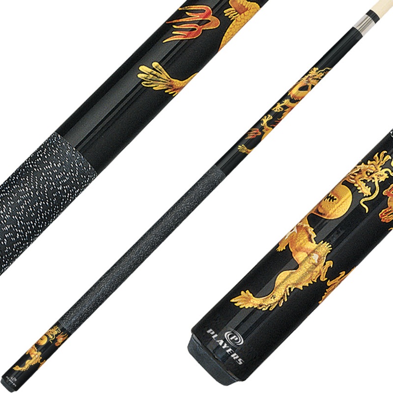 Players D-DRG Artistic Series Pool Cue – Golden Dragon