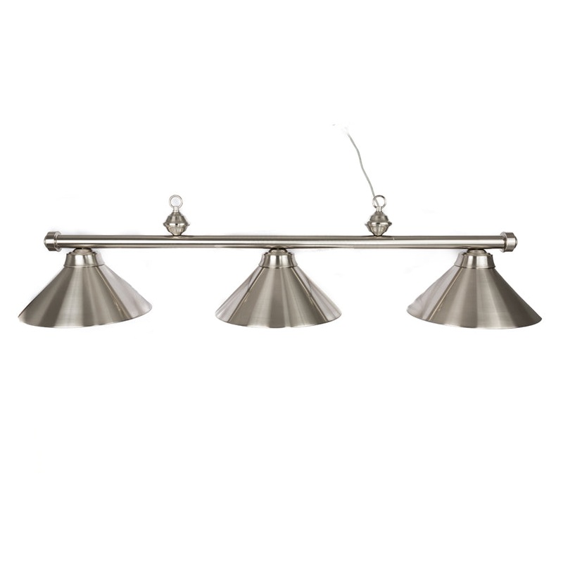 Presidential Billiards Pool Table Light –  Stainless Steel with Stainless Steel Accents and Shades