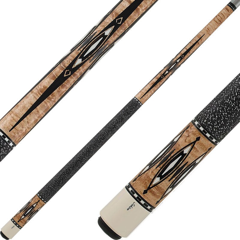 Schon CX88 Pool Cue – Birdseye Maple with Ebony and Micarta