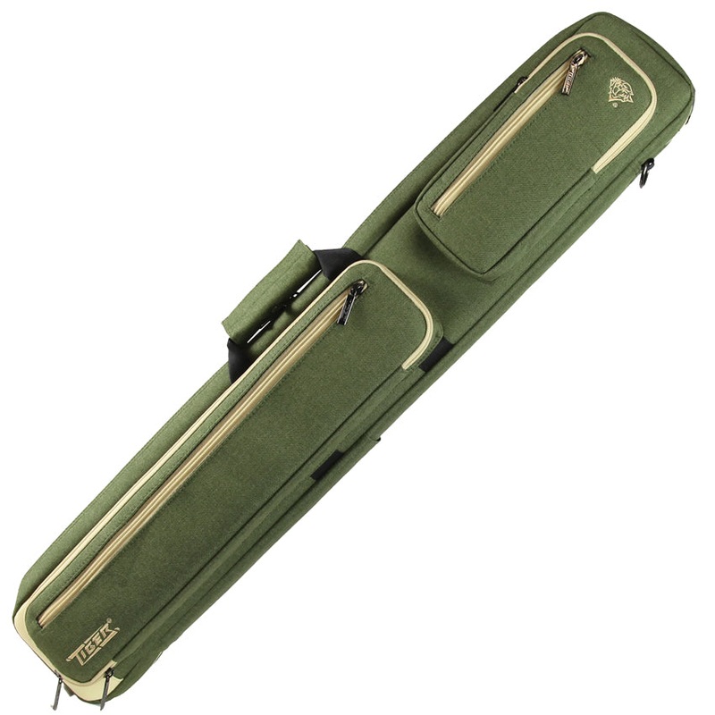 Tiger Canvas Green/Tan Cue Soft Case