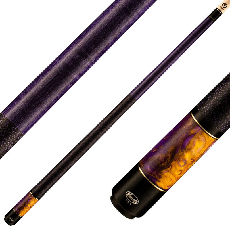 Viking BE0106 Bedlam Series Play Cue – Purple-Stained Maple with Purple Haze Pearl