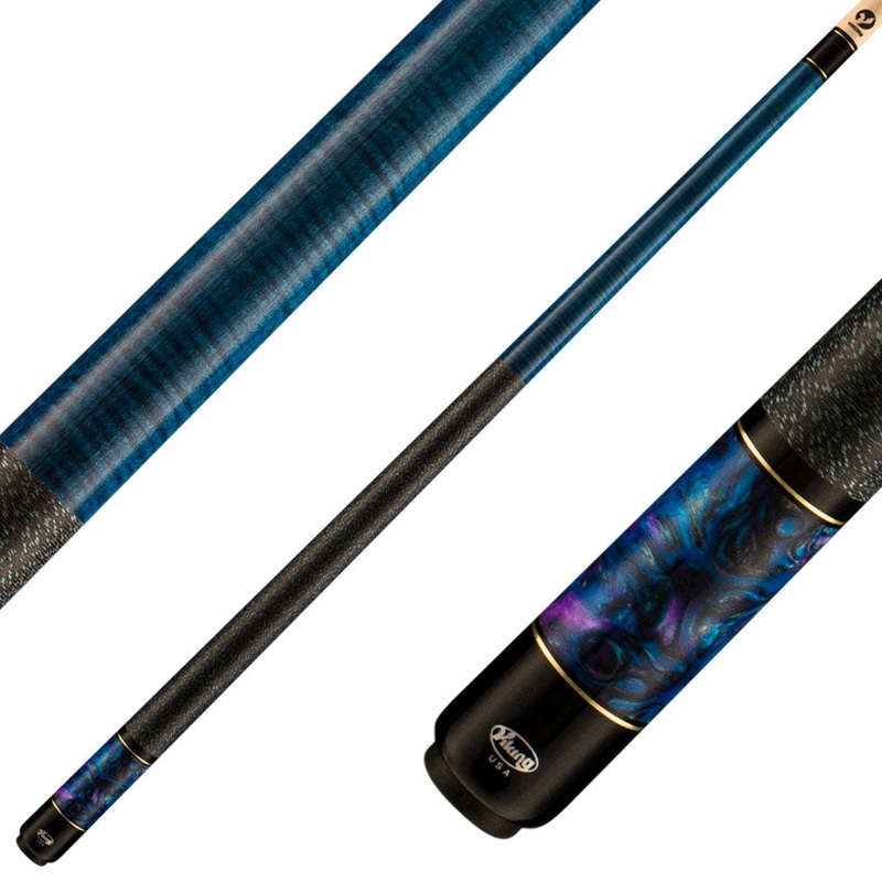 Viking BE0107 Bedlam Series Cue – Blue Stain and Pearl