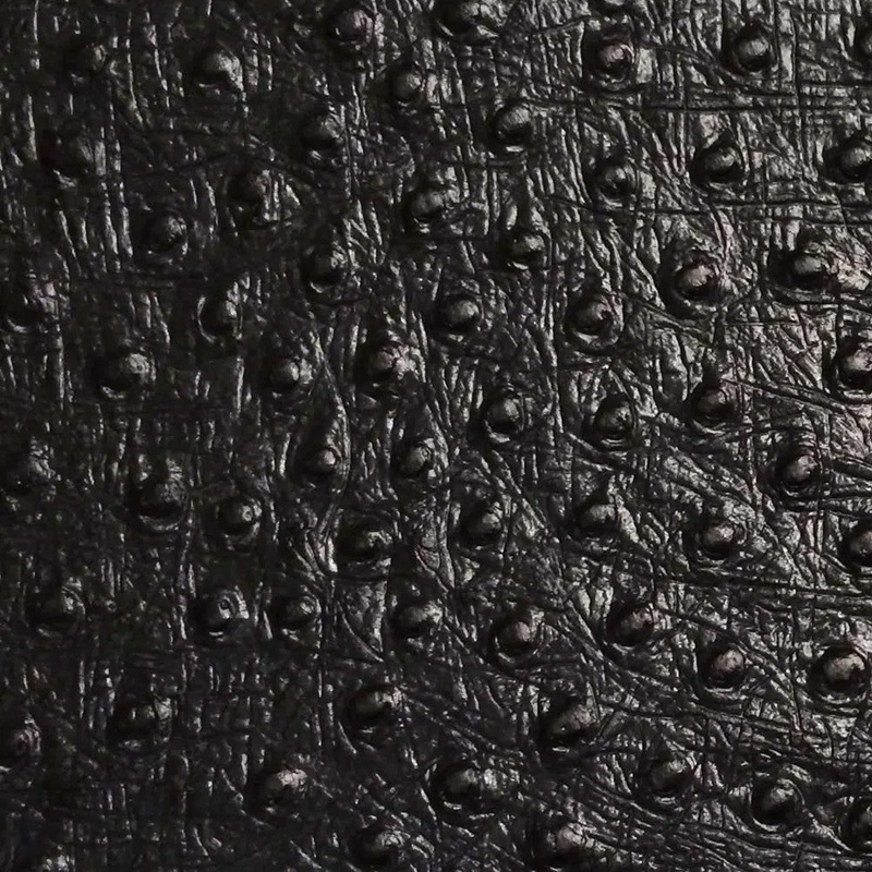 Black Leather Wrap – Ostrich