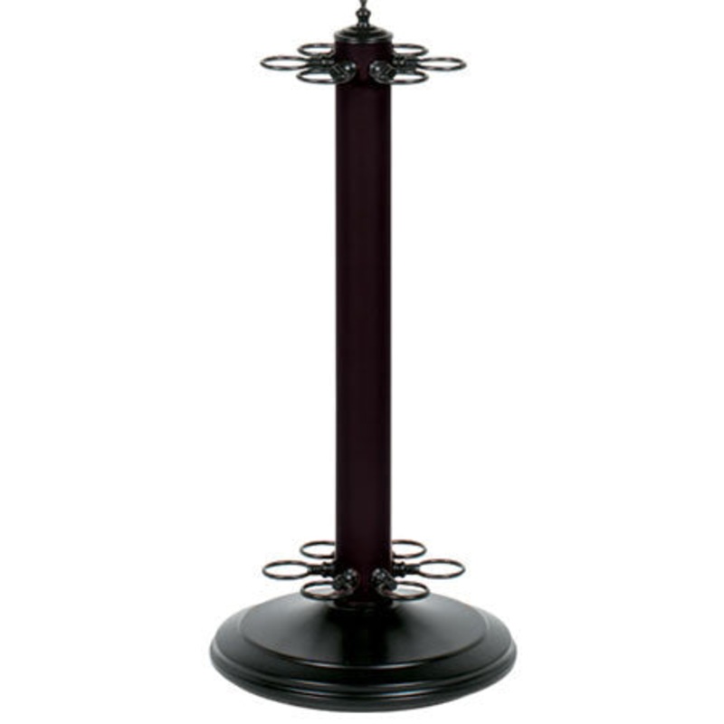 Metal Pool Cue Floor Rack Black