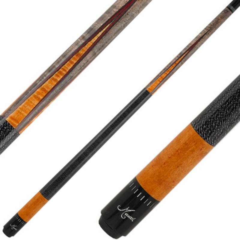 Meucci SWBB1 Cue – Grey with Orange Points