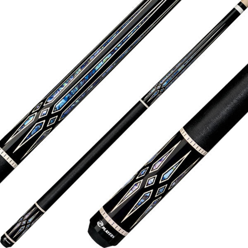Players G-4118 Graphic Series Pool Cue – Black with Abalone Design