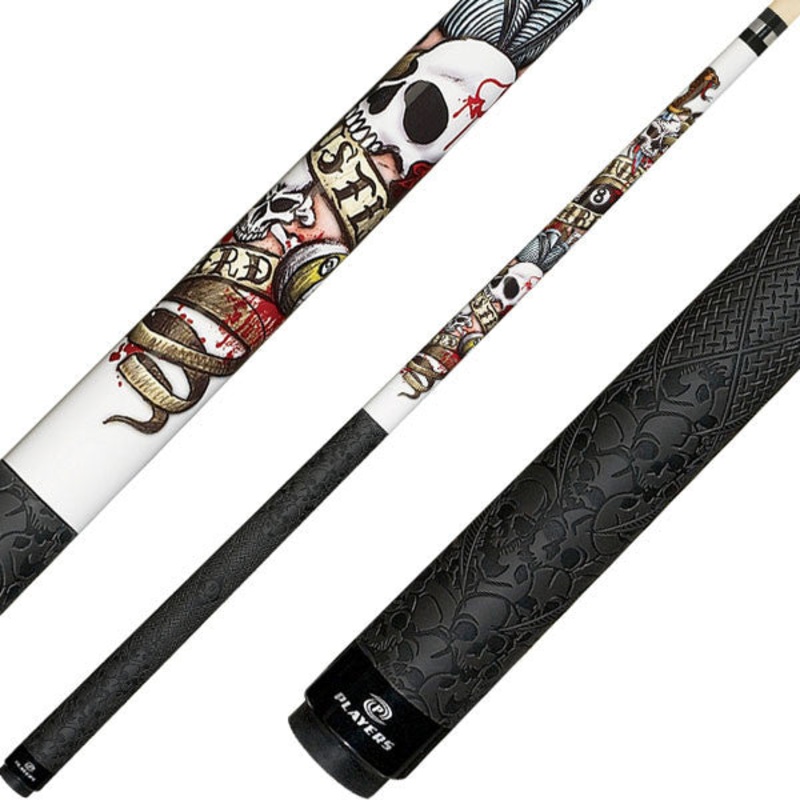 Players D-LH Artistic Series Pool Cue – Live Hard Hustle Hard