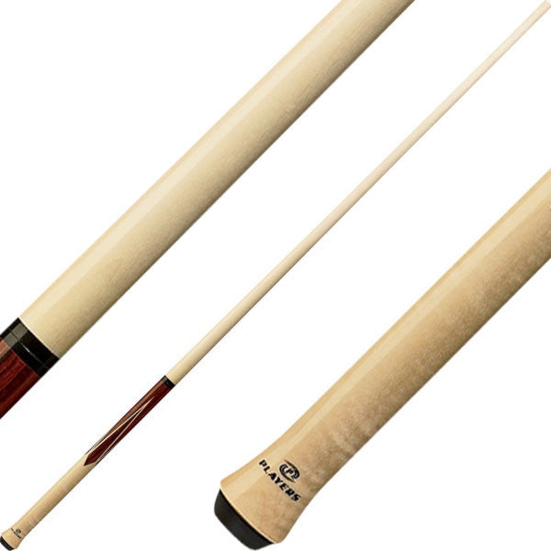 Players E-JC Exotic Series Jump Cue – Maple and Cocobolo Graphic